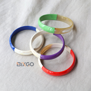 Bracelet de manchette en corne de buffle laqué couleur artisanale commandes en gros personnalisées acceptées directement du Vietnam - Product Image 6