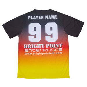 Kit de uniforme de fútbol personalizado unisex, traje de sublimación, conjunto de ropa de equipo, número de nombre del jugador, camisetas superiores para fútbol masculino, servicio OEM - Product Image 2