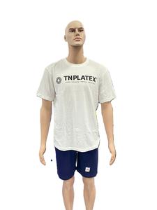 T-shirt en coton blanc personnalisable tissu tricoté recyclé fabriqué à Mumbai en Inde avec options d'impression de taille et de couleur - Product Image 4