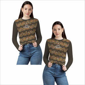 Camiseta de manga larga para mujer, Top informal suave para uso diario, camiseta de manga larga para mujer, tela elástica cómoda, estilo informal - Product Image 4