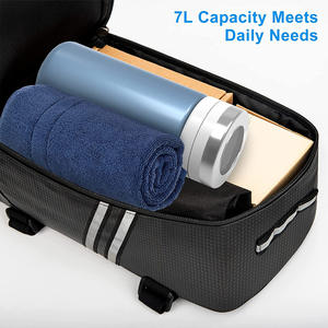 Sac de voyage réfléchissant étanche pour <span class=keywords><strong>vélo</strong></span>, sacs de selle de <span class=keywords><strong>vélo</strong></span> de 7 L pour voyage en plein air camping pique-nique, nouvelle collection <span class=keywords><strong>2022</strong></span> - Product Image 4