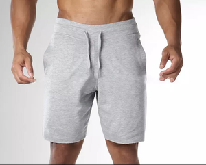 Logotipo personalizado 100% algodón sólido a prueba de viento Ecológico Hombres Pantalones cortos de sudor Casual Deportes al aire libre Pantalones cortos para correr al por mayor - Product Image 6