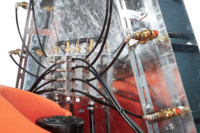 Pulvérisateur à chenilles de haute qualité de fabrication italienne, 2000 L, atomiseur XENON pour la pulvérisation de produits chimiques sur les vergers, les vignobles, les arbres