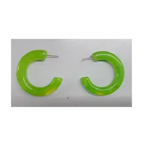 Pendientes de aro de acrílico hechos a mano de alta calidad diseño de gota de moda para fiesta y ropa de playa - Product Image 1