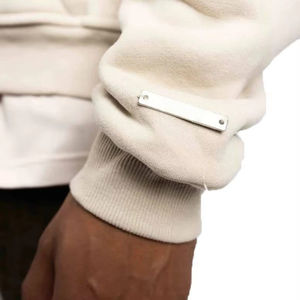 Sweat à capuche unisexe de haute qualité 100% coton biologique polaire Hiver Épaules tombantes Coupe ample Classique Streetwear Pull avec poche - Product Image 3