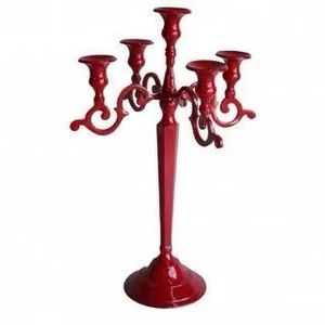 Candelabro Moderno de Cinco Brazos de Metal para Navidad, Diseño de Interiores para el Hogar, para Cenas Románticas con Velas o Decoración de Restaurantes - Product Image 6