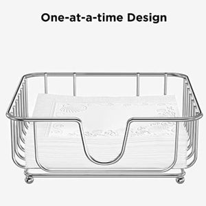 Porte-serviettes en métal couleur marron au design unique, portable, taille personnalisable pour la vaisselle de mariage et l'utilisation à la maison et en cuisine - Product Image 4