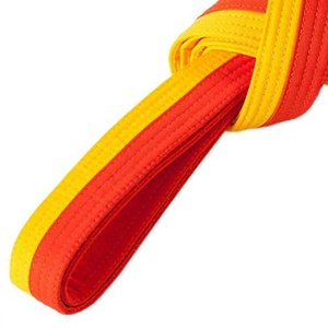 Cinturones de artes marciales de color sólido liso para Karate Fighting Cinturones de Karate recién llegados para Artes Marciales precio al por mayor 2025 - Product Image 3