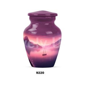 Twilight Serenity at Sea Petite urne pour cendres pour femmes Urne funéraire souvenir pour cendres avec sac en velours gratuit - Product Image 1