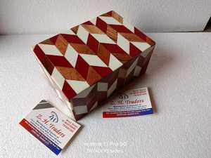 กล่องใส่เครื่องประดับ MDF แบบวินเทจิวเวลรี่ฝังกระดูกทำจากเรซินของผู้หญิงที่เก็บของได้หลากหลายขนาดโลโก้ที่ออกแบบได้ตามต้องการ - Product Image 6