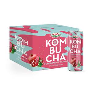 Kombucha-Caja OEM/ODM de té fermentado sin alcohol, sabor rosa de Guava, 250ml, 12 latas, el mejor precio al por mayor en Vietnam, muestra gratis - Product Image 5