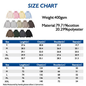 เสื้อฮู้ดพิมพ์ลายพัฟของผู้ชาย, เสื้อมีฮู้ดสไตล์ลำลองเปิดไหล่ตกไซส์ใหญ่สีพื้น400GSM ออกแบบได้ตามต้องการ - Product Image 3