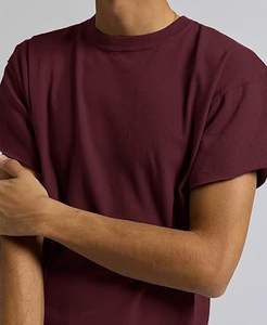 Camiseta de Manga Corta con Cuello Redondo, Lisa, de Algodón/Poliéster, Personalizable, para Fitness, Jogging, Ecológica, de Secado Rápido, Transpirable, de Fábrica OEM - Product Image 5