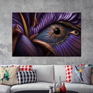 Impresión en lienzo de ojo abstracto morado elegante - Decoración moderna para pared, 1P:Gallery Wrapped - Product Image 1