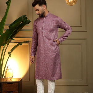 Meilleures ventes : Kurta pyjama classique pour homme, manches longues, tenue traditionnelle pour les fonctions et les célébrations, approvisionnement mondial - Product Image 1
