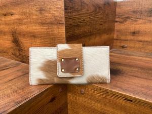 ใหม่กระเป๋าสตางค์หนังแฮนด์เมดแท้แบบใหม่สำหรับผู้หญิงกระเป๋าสตางค์แบบบางกระเป๋าสตางค์หนังสแนปหนังขนสัตว์กระเป๋าสตางค์หนังวัวแท้ - Product Image 2