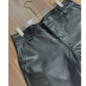 Pantalones Cortos Cargo de Lujo con Bordado de Diseño Personalizado para Hombre, Transpirables, de Cintura Media, Estilo Urbano Informal Vintage, de Cuero PU - Product Image 6