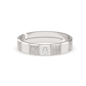 Compre Plata de Ley 925 de Primera Calidad para Hombre, Moderna, con Número, Ajustable, para Boda, Compromiso, Aniversario, Fiesta, Perla - Product Image 1