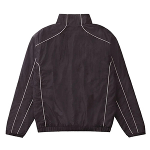 Vente en gros de logo brodé Ensemble de jogging réfléchissant en polyester et nylon surdimensionné Survêtement coupe-vent Veste survêtement avec fermeture éclair pour hommes - Product Image 4