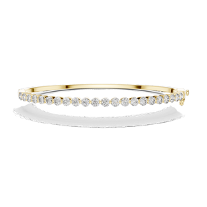 1.98 CT Lab Diamond Tennis <b>Bangle</b> Round Brilliant Cut 10KT, 14KT, 18KT <b>Gold</b> & 925 Silver <b>Rose</b>, Yellow, White <b>Gold</b> - Product Image 3