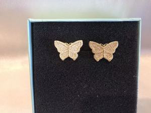 Collar <span class=keywords><strong>de</strong></span> Moda Personalizado con Cadena <span class=keywords><strong>de</strong></span> Eslabones Tipo Nugget <span class=keywords><strong>de</strong></span> Acero Inoxidable, Dije <span class=keywords><strong>de</strong></span> Corazón con Circonita Cúbica y Mariposa - Product Image 4