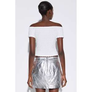 Blusa de Crepé de Manga Corta - Product Image 5