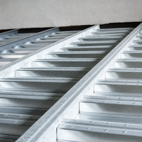 Plancher en acier galvanisé anti-corrosion, type ouvert, pour projets de construction de dalles de centres commerciaux