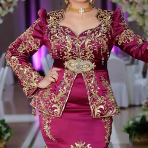 NUEVO DISEÑO DE BORDADO EN EL VESTIDO DE 2017 CON Cuentas de cristal adornadas, piedra, Dabka Work FOR FIESTA-WEAR = 2024 - Product Image 1