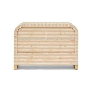 Gabinete con incrustaciones de hueso de nácar de lujo hecho a mano de primera calidad, muebles elegantes para dormitorio y sala de estar al mejor precio - Product Image 1