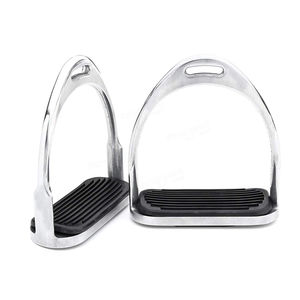 Estribos DE SEGURIDAD DE ALUMINIO ligeros de alta calidad, equipo de equitación de acero inoxidable antideslizante, diseño OEM transpirable - Product Image 3