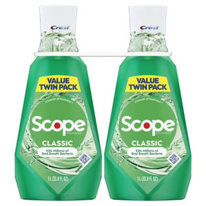 น้ำยาบ้วนปากคลาสสิครุ่น Crest Scope มิ้นท์ดั้งเดิม1L 2แพ็ค - Product Image 1