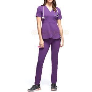 Uniforme médico de algodón ligero de la mejor calidad Uniformes de hospital hechos en fábrica - Product Image 1