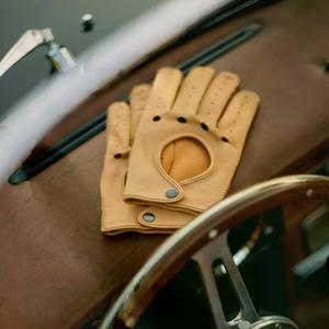 Gants de conduite en cuir véritable antidérapants personnalisés Confortables et très vendus Design antidérapant - Product Image 3