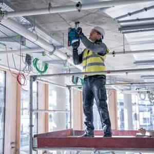 Taladro Inalámbrico de 18V, GBH 18V-22 SDS Plus, Martillo Rotatorio Eléctrico para Perforar Agujeros de 6-10mm con Control de Retroceso y Vibración - Product Image 2