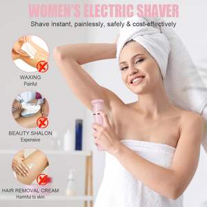 Afeitadora Eléctrica para Mujer 4 en 1, Depiladora Indolora en Húmedo y Seco, Cuchilla Única para Línea del Bikini, Axilas, Piernas, Brazos y Rostro, USB, IPX7 - Product Image 5