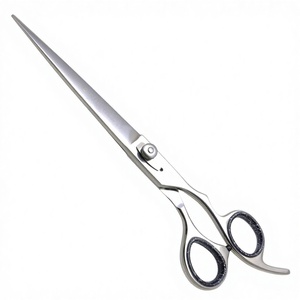 Ciseaux de toilettage pour animaux de compagnie Ciseaux de toilettage pour chiens Coupe tranchante Cisaillement de toilettage pour chat durable Rasoir droit Tranchant tranchant 8.5 pouces - Product Image 1