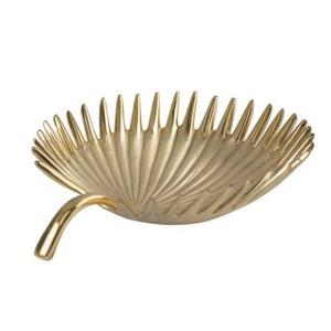 Plateau à feuilles en aluminium bol à soupe en métal bassin profond bol à riz bol en aluminium pour animaux de compagnie arc pour chien en forme de feuille - Product Image 2