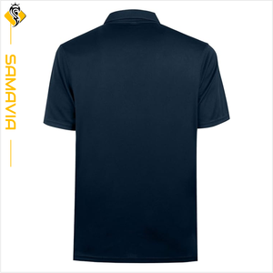 Polo de punto de algodón estampado de talla grande SAMAVIA para hombre, ropa informal de tela transpirable de algodón 100%, polos de talla grande para hombre - Product Image 2