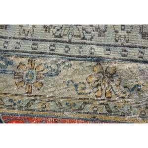 Alfombra de lana turca moderna Vintage de 220 pies cuadrados, Beige sobre Beige, área grande con respaldo de látex de tejido plano para decoraciones de sala de estar - Product Image 5