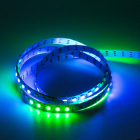 Tira LED programable blanca de 5V, tira de luz RGB IC, LEDS direccionables Ws2812b