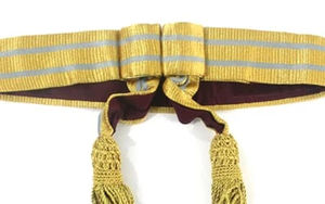 Fajas y cinturones ceremoniales OEM, venta al por mayor, faja uniforme, cinturón de cintura, faja roja con borlas, hecho a mano por Hamza Badges - Product Image 3