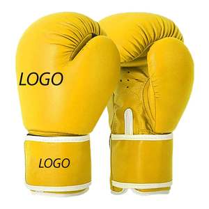 100% gants de boxe en cuir originaux gants de boxe d'entraînement en cuir uni personnalisés - Product Image 2