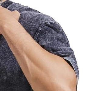 Camiseta popular de calle de moda con estampado de monograma de manga corta de gran tamaño resistente personalizada, camiseta de manga corta de alta calidad con cuello redondo - Product Image 4