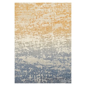 Tapis RUGS DEPOT LXDP-0223 en gros, tapis ethnique kilim en chenille imprimé numériquement, couleur terre cuite dorée, lavable en machine, antidérapant - Product Image 1