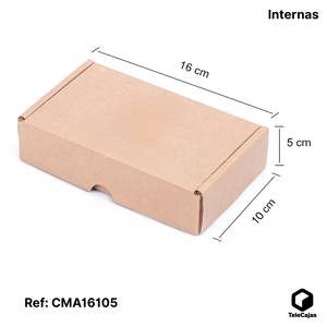 Boîte postale robuste de 16x10x5 cm en carton kraft brun recyclé, protégée contre les UV, pour envois postaux, auto-assemblable - Product Image 2