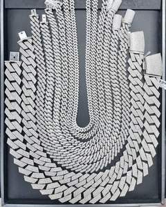 Moissanite Sterling Silver Cubin Tennis Chin Beautiful Necklace Chin & Other Diamond Jewelry - Product Image 1