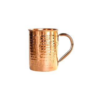 Tasse en cuivre faite à la main avec poignée en laiton Tasse en cuivre pur au meilleur prix Vente en gros et en cuivre de haute qualité d'Inde - Product Image 3