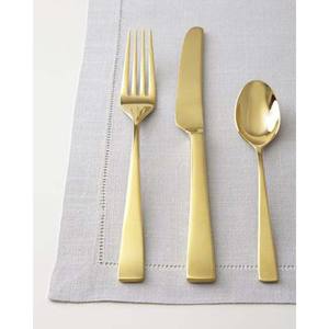 <b>Gold</b> <b>Mirror</b> Polished Bamboo Design Modern Handle <b>Gold</b> Plated Cutlery Stainless Steel Knife Fork Cutlery - Product Image 4