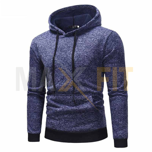 MAXFIT-Jersey de algodón 100% para hombre, ropa deportiva ajustada con Logo personalizado OEM, jersey de diferentes estilos, Sudadera con capucha - Product Image 1