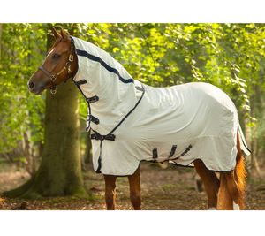 Feuille de mouches légère pour chevaux Protection en maille d'été Le tissu respirant garde les chevaux au frais toute la journée - Product Image 5